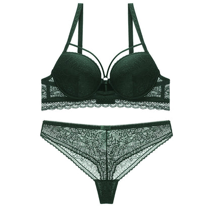 Lace Push Up Large Size Bra Set