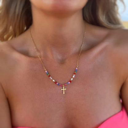 Hip Hop Cross Necklace Fashion Personality All-match