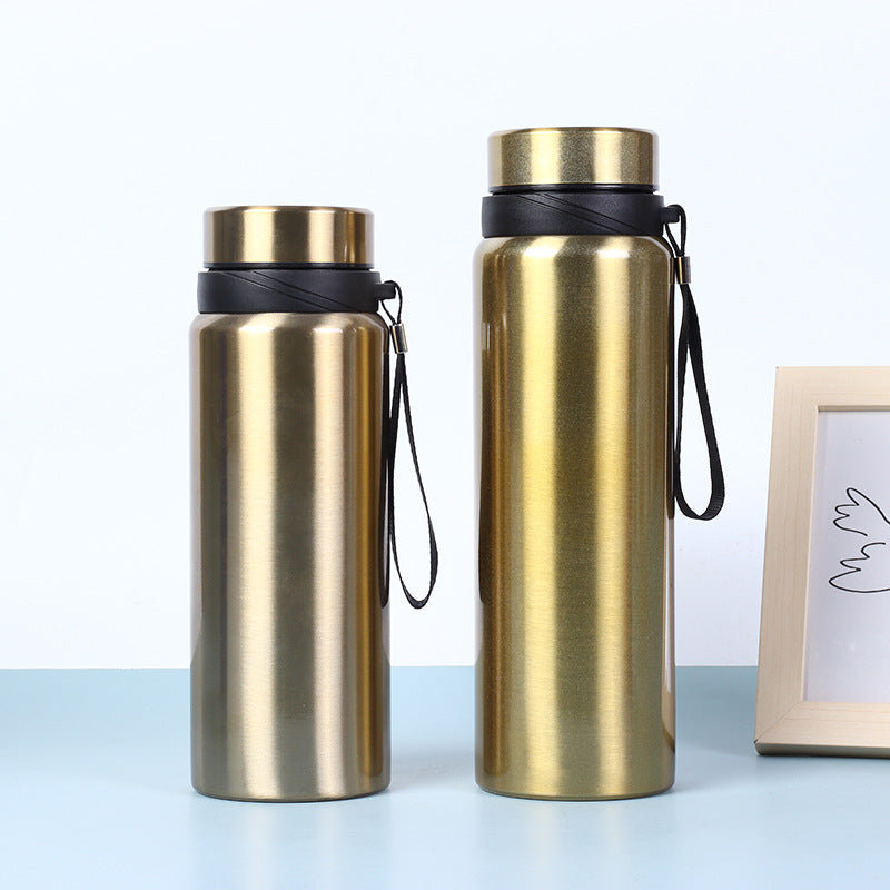 304 Stainless Steel Vacuum-Insulated Travel Mug Portable Large-Capacity Water Bottle For Outdoor Use