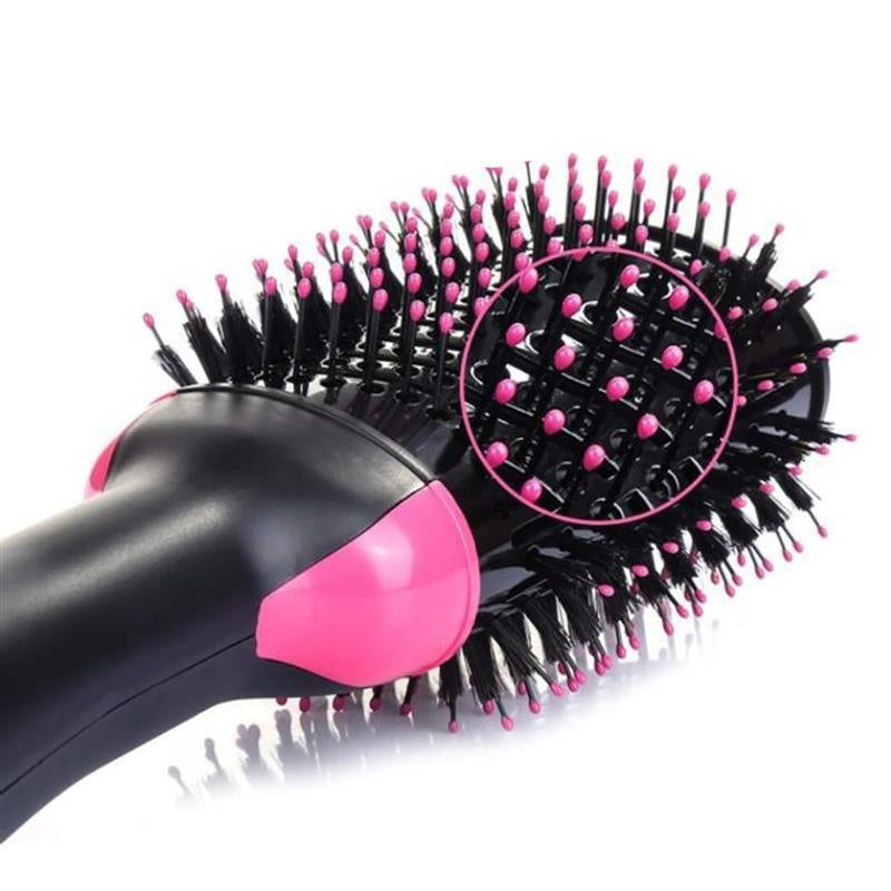 Multifunctional Hair Dryer Hot Air Brush Style Women Hair Straightener Curler One Step Electric Blow Dryer Brush