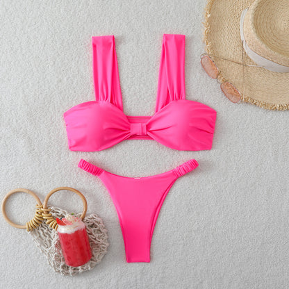 Women's Solid Color Sexy Bikini Set
