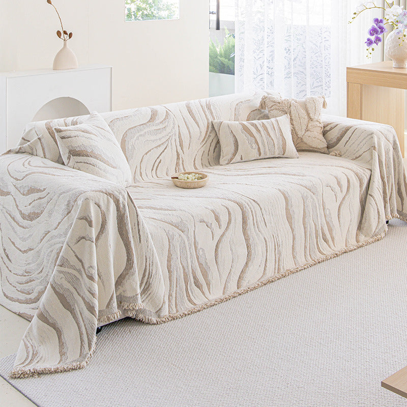 Mid-century Modern Luxe Winter Plush Sofa Throw
