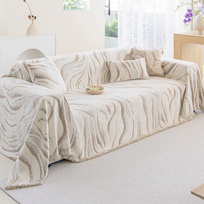Mid-century Modern Luxe Winter Plush Sofa Throw
