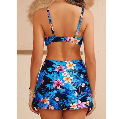Hard Bag High Waist Bikini Sexy Gathering Swimwear