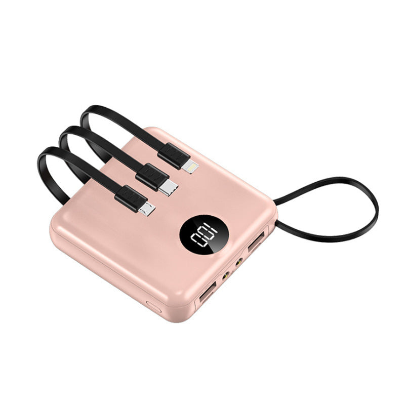 The mini Charger comes with its own cable
