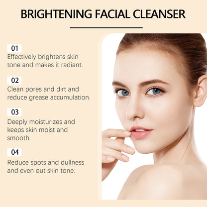 OUHOE Turmeric Cleanser Gently Cleanses Facial Skin, Moistens, Nourishes And Nourishes Skin Without Straining