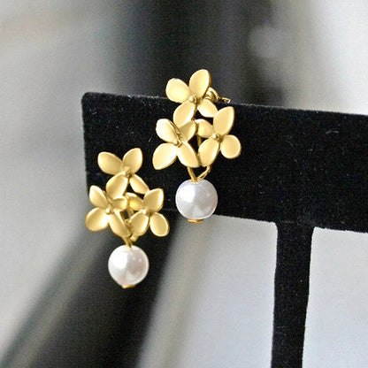 Lily Flower French-style Earrings For Women