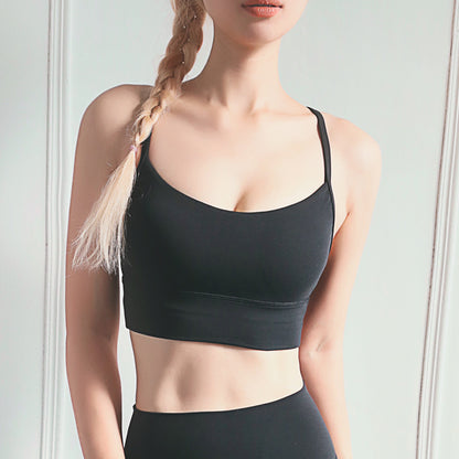 Y-shaped back yoga bra