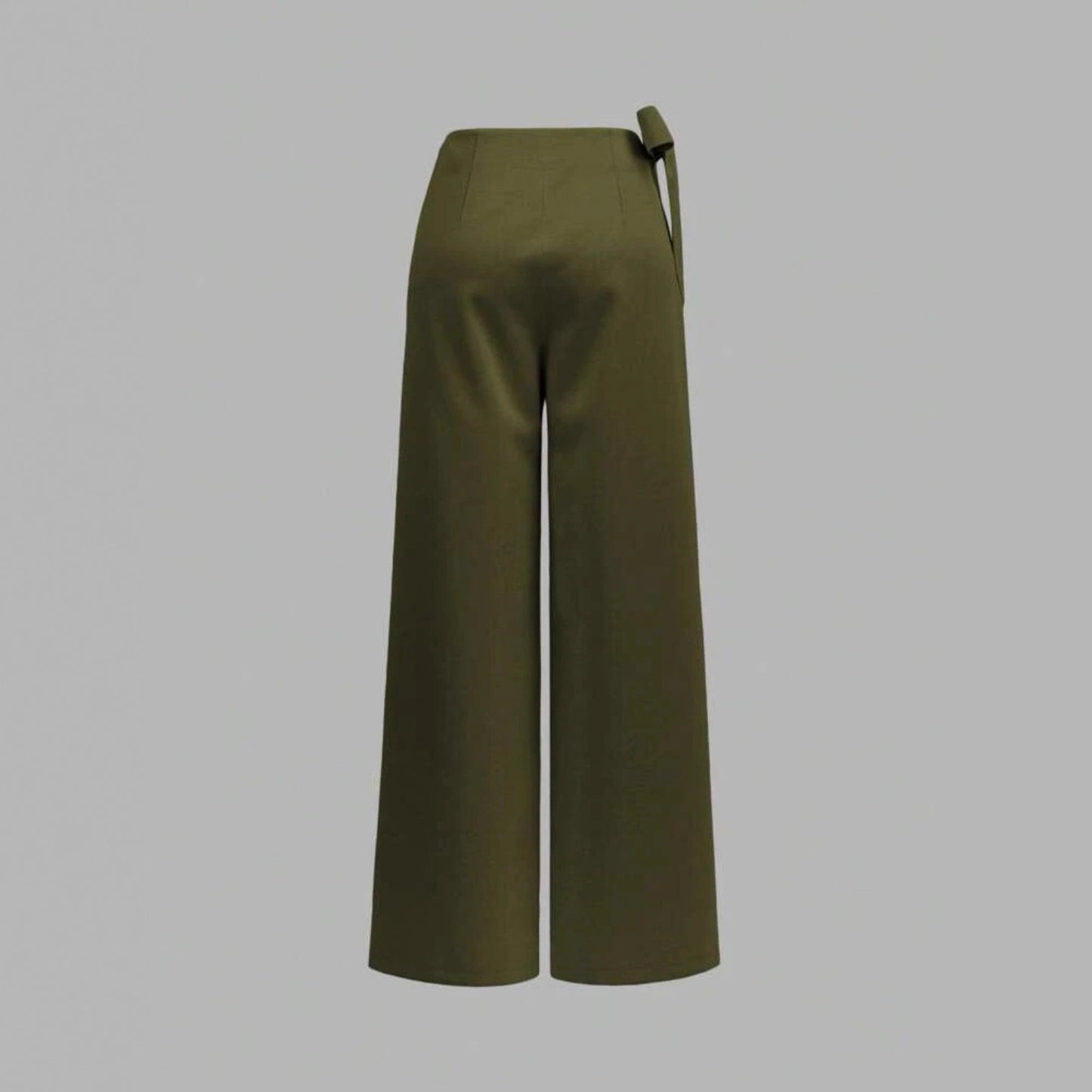 Bow-tie Woven Fashionable Trousers Straight-leg Pants