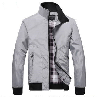 Men's Jacket Casual Workwear Jacket Stand Collar Baseball Uniform