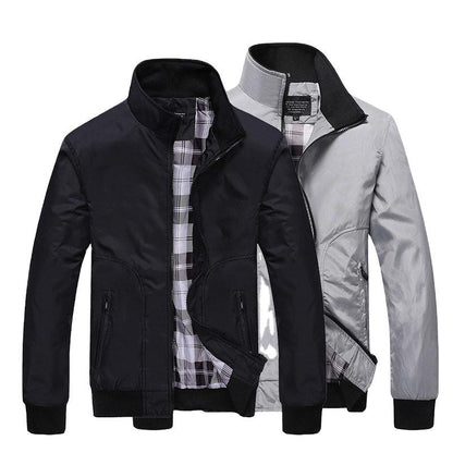 Men's Jacket Casual Workwear Jacket Stand Collar Baseball Uniform