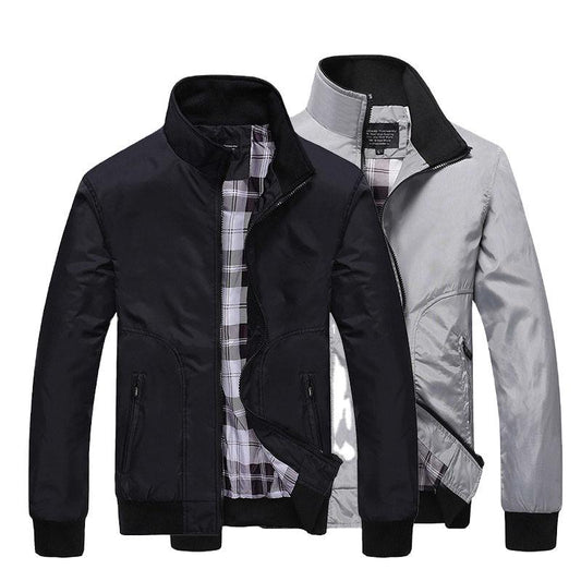 Men's Jacket Casual Workwear Jacket Stand Collar Baseball Uniform