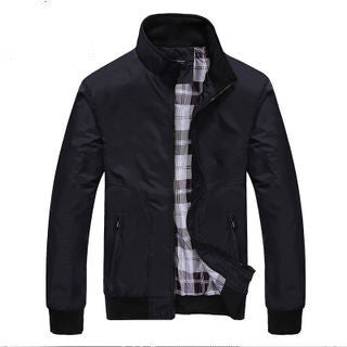 Men's Jacket Casual Workwear Jacket Stand Collar Baseball Uniform