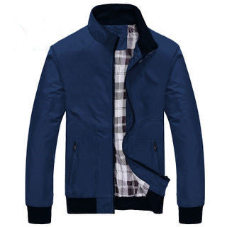 Men's Jacket Casual Workwear Jacket Stand Collar Baseball Uniform