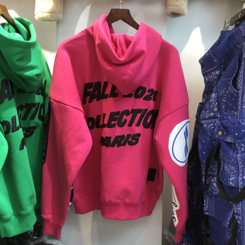 We11Done Hooded Plus Velvet Sweater Well Loose Autumn And Winter Long-Sleeved Tide Ins Men And Women Oversize Jacket
