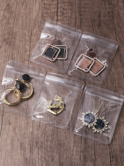 Clear Pvc Ziplock Jewelry Accessories Protective Anti-oxidation Storage Bag