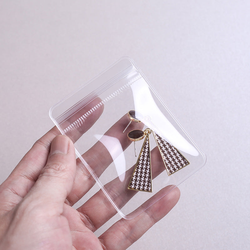 Clear Pvc Ziplock Jewelry Accessories Protective Anti-oxidation Storage Bag
