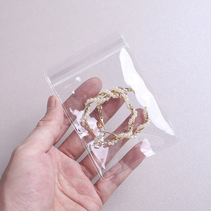 Clear Pvc Ziplock Jewelry Accessories Protective Anti-oxidation Storage Bag