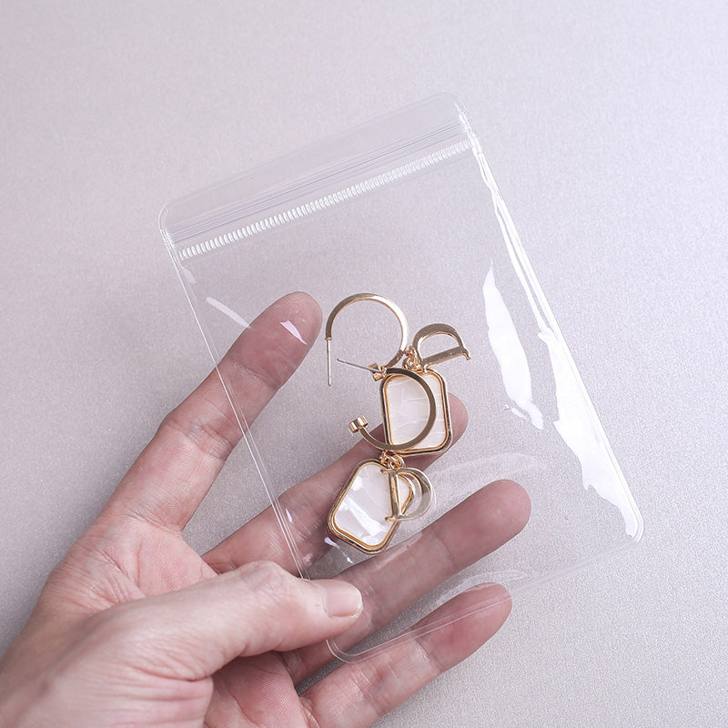 Clear Pvc Ziplock Jewelry Accessories Protective Anti-oxidation Storage Bag