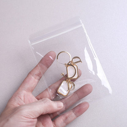 Clear Pvc Ziplock Jewelry Accessories Protective Anti-oxidation Storage Bag