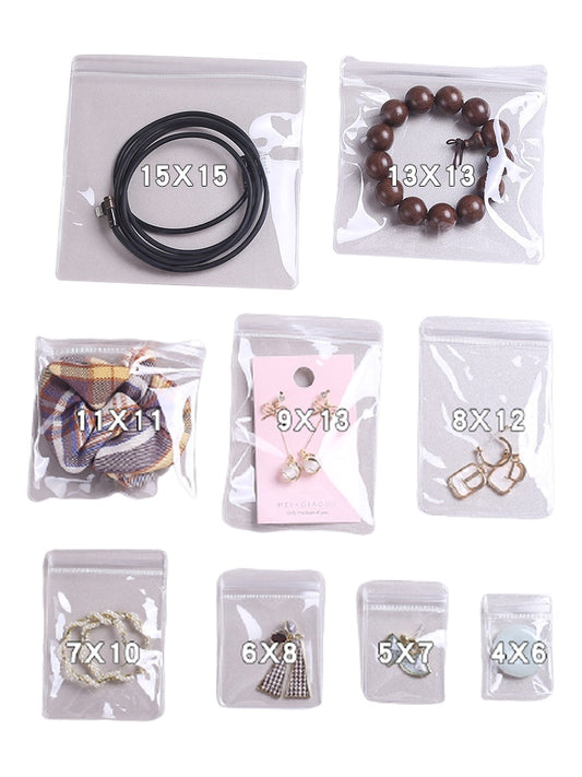 Clear Pvc Ziplock Jewelry Accessories Protective Anti-oxidation Storage Bag