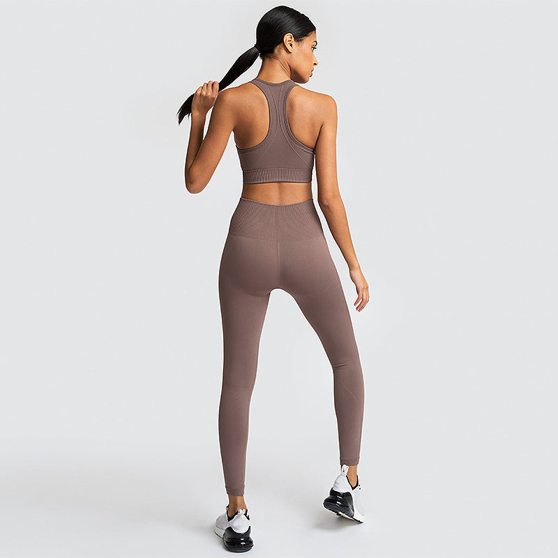 Seamless Knitted Hip Yoga Bra