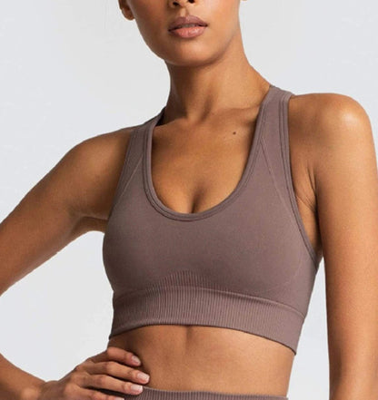 Seamless Knitted Hip Yoga Bra