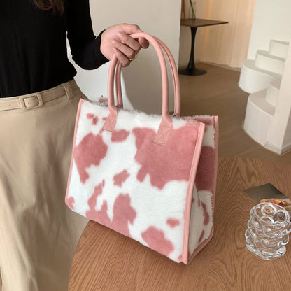 New Trendy Autumn Winter Versatile Plush Shoulder Bag