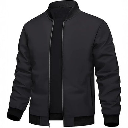 Fashion Baseball Uniform Loose Solid Color Thread Stitching Jacket