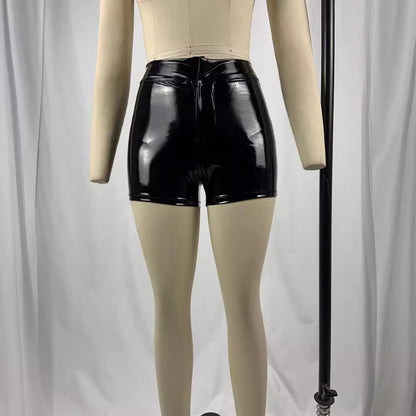 Solid-color Fashionable High-waist Plus-size Hot Pants