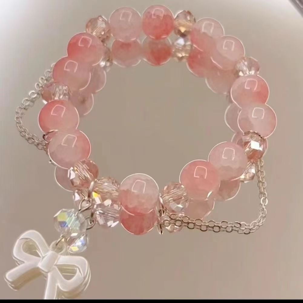 Street-stall Trendy Bracelet Non-repeating Styles Ultra-fairy DIY Glass-bead Design