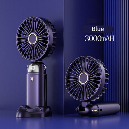 Portable Hand-held Fan Mini Folding Desk Fan Cooler Cooling USB Rechargeable