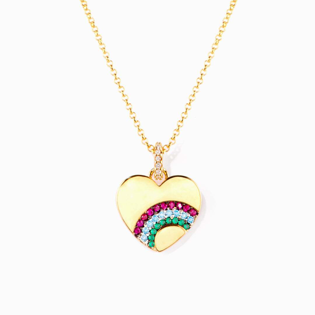 Light Luxury Niche Design Sense All-match Love Pendant Collarbone Chain