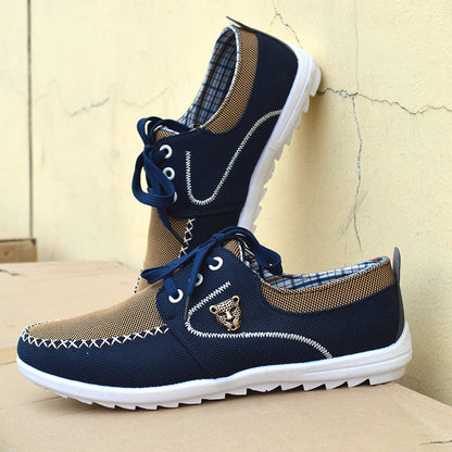 Men's casual canvas shoes Korean version of the trend of students large size canvas shoes