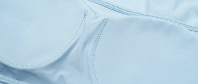 Sports Top With Chest Pad Women's Mesh Long Sleeve
