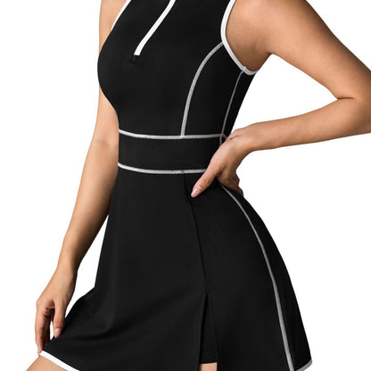 Womens Tight High-waisted Anti-exposure Casual Sports Skirt