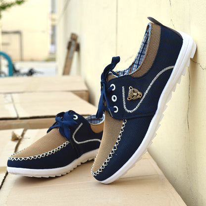 Men's casual canvas shoes Korean version of the trend of students large size canvas shoes