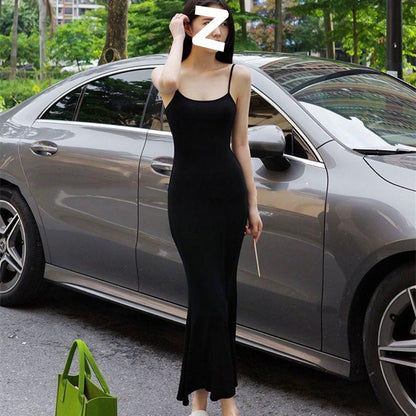 Graceful Online Influencer Strap Fishtail Dress For Women
