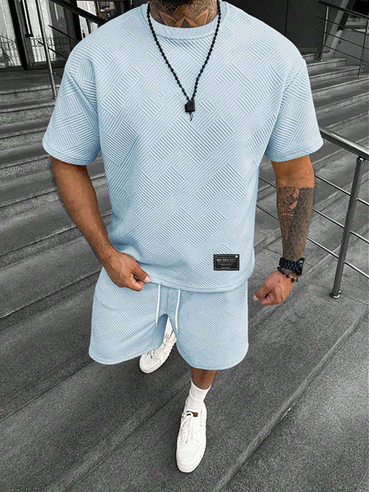 Men's Short Sleeve Shorts Simple Comfortable Cool Suit