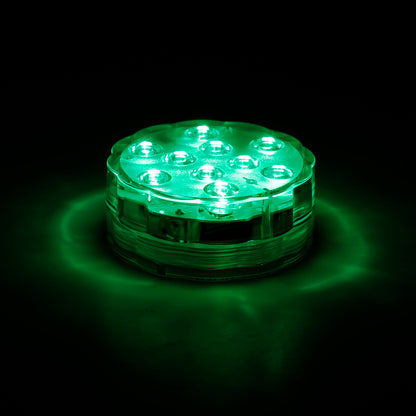 4Pcs RGB Swimming Pool Lights With Remote Control  IP68 Waterproof Battery Operated Submersible 16 Modes For Pond Bathtub Hot Tub Party