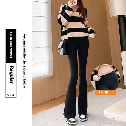 Micro Shark High Waist Slimming Hip Raise Flared Yoga Leggings