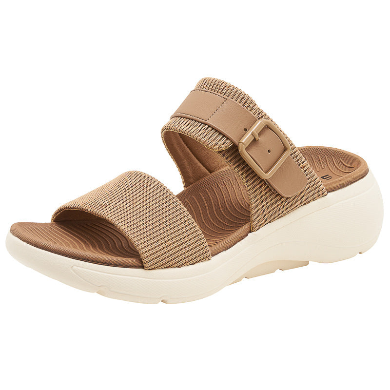 Thick Sole MD Slide Sandals - Lightweight Non Slip Casual Sport Sandals For Men And Women