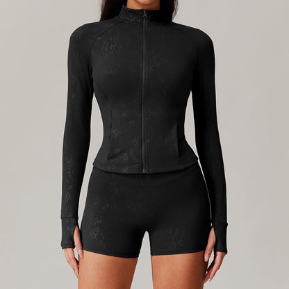 Breathable Nude Feel Training Fitness Yoga Wear Coat