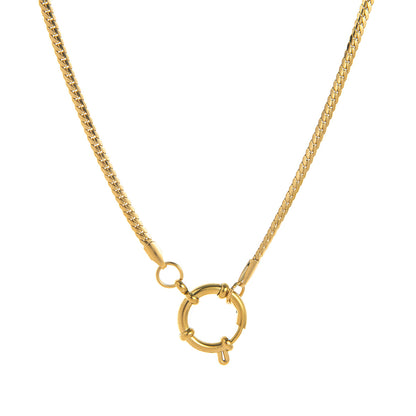 Stainless Steel DIY Vacuum Plating 18K Gold Color Protection Necklace