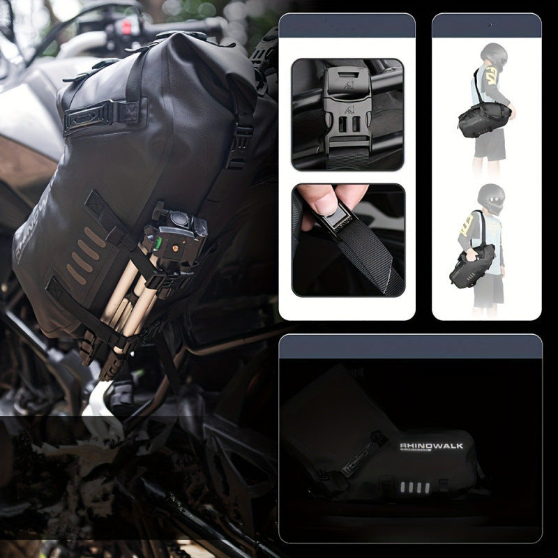 Adjustable-strap Textile Saddle Bag