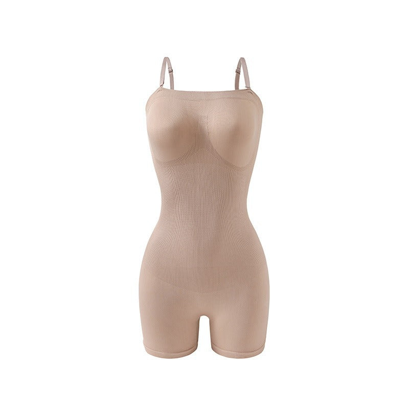 Belly Contracting Hip Raise Skinny Body Shaping Triangle Jumpsuit T-back