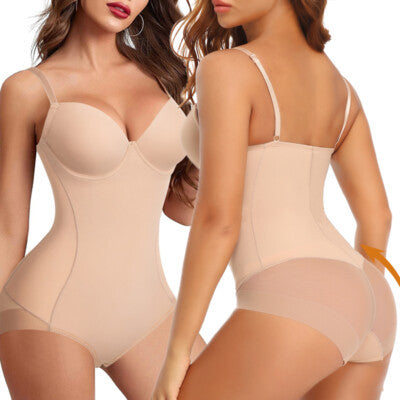 Women's Solid Color Simple Seamless One-Piece Shapewear