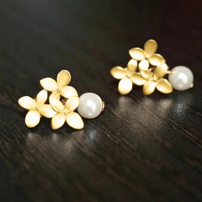 Lily Flower French-style Earrings For Women