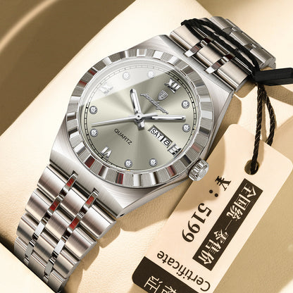 Womens Diamond-studded Waterproof Luminous Fashionable Quartz Watch