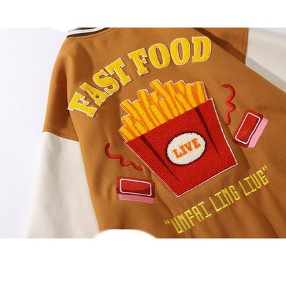 Men's And Women's Same Style Trendy Woolen Baseball Uniform